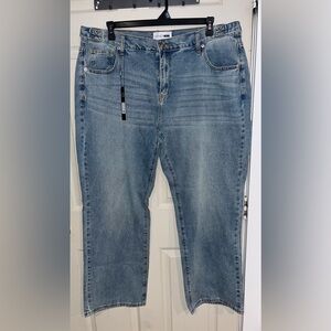 Fashion Nova Medium Wash Straight Leg Jeans